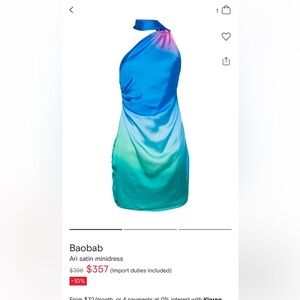 Baobab Ari Dress in Spirulina